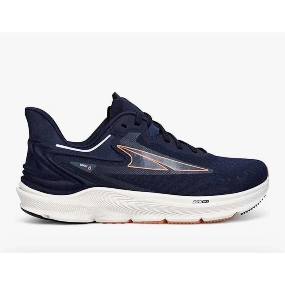 ALTRA Running Sneaker Shoe Women's Torin 6‎ Navy Orange Athletic Toe Box 9